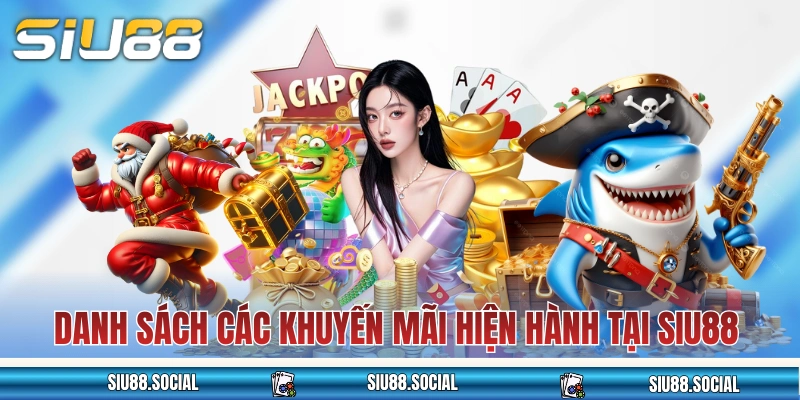 Danh sách các khuyến mãi hiện hành tại SIU88